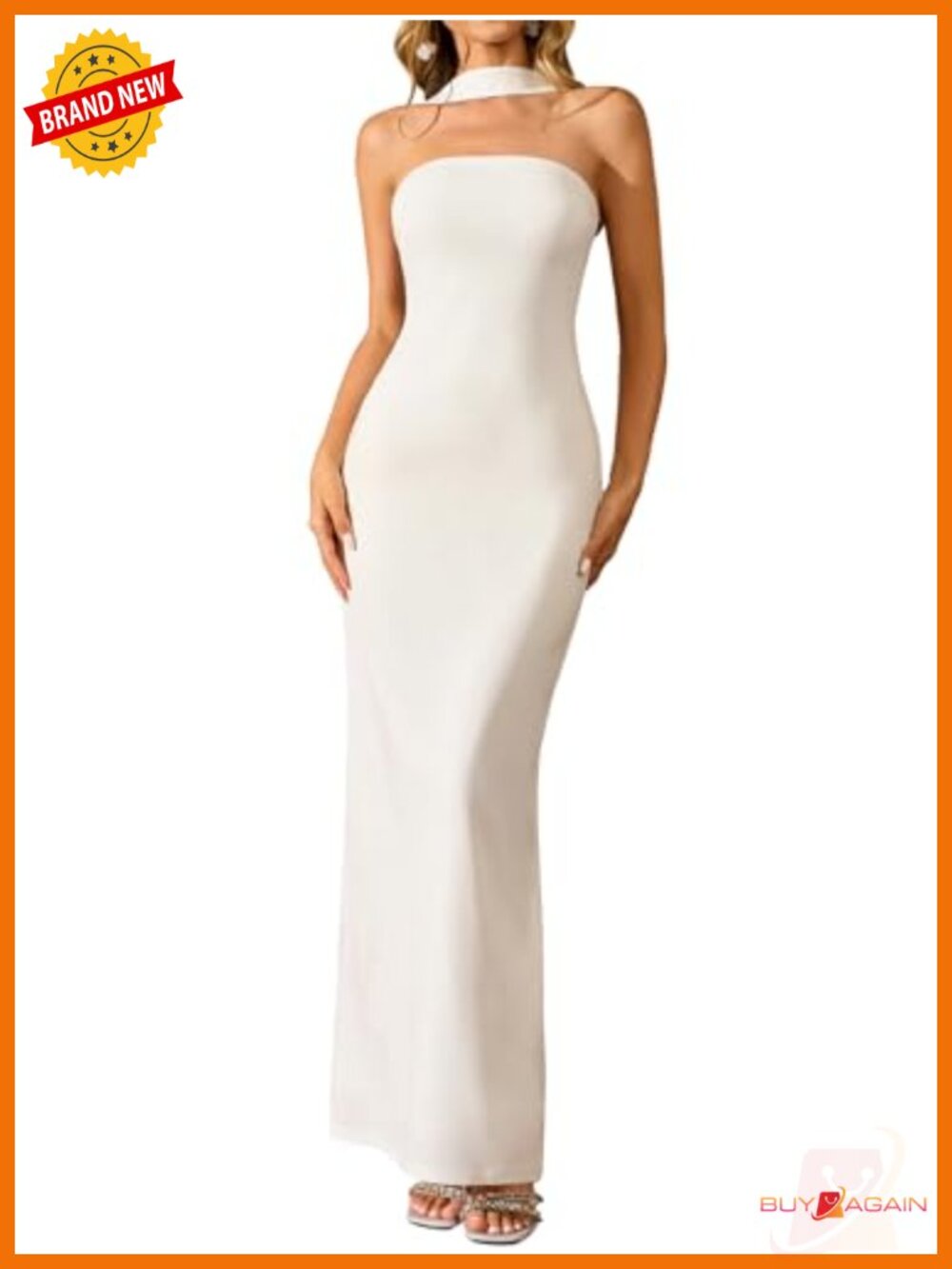 Women's Formal Bodycon Maxi Dress Halter Neck Backless Party Gown